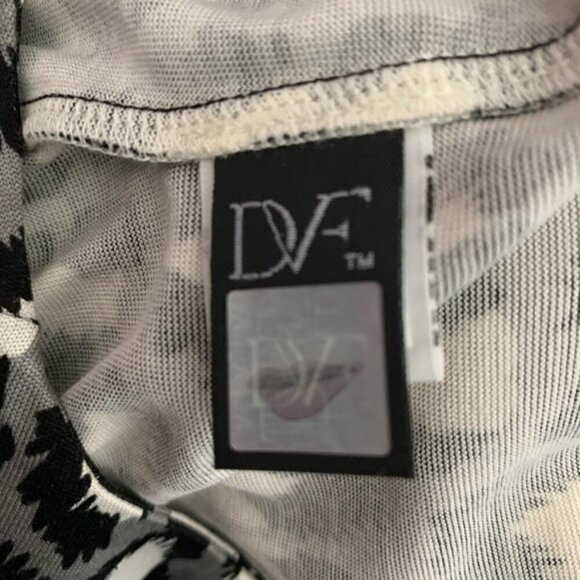 DVF Diane von Furstenberg Reina Spotted cat gray tunic dress silk leopard new 10 - Picture 5 of 6